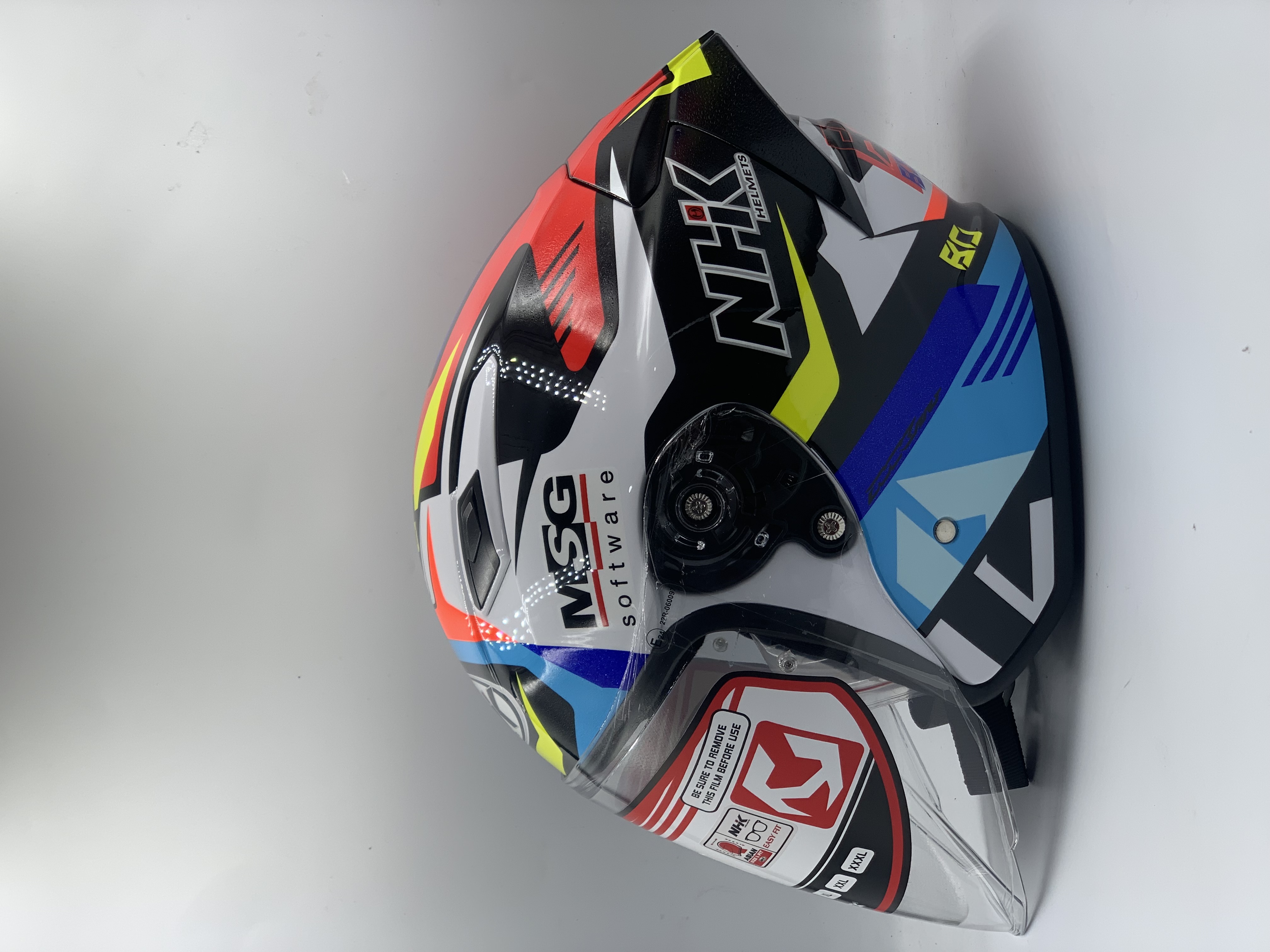 NHK Helmet S1GP S BO Bensneyde  #9 White Glossy (ECE 22.06)